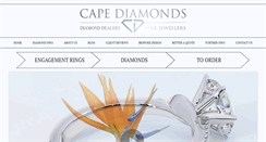 Desktop Screenshot of capediamonds.co.za